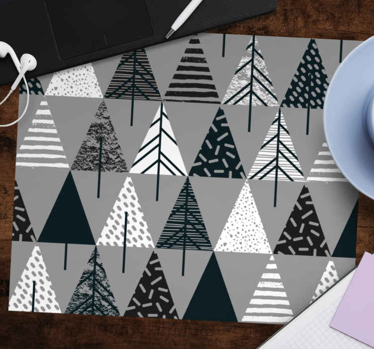 Musematte tekstur med geometrisk tremotiv - Tenstickers