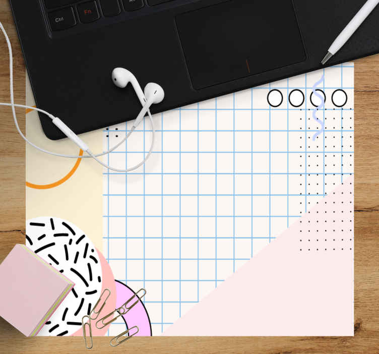 Mouse pad de modele și texturi aranjament geometric colorat - TenStickers