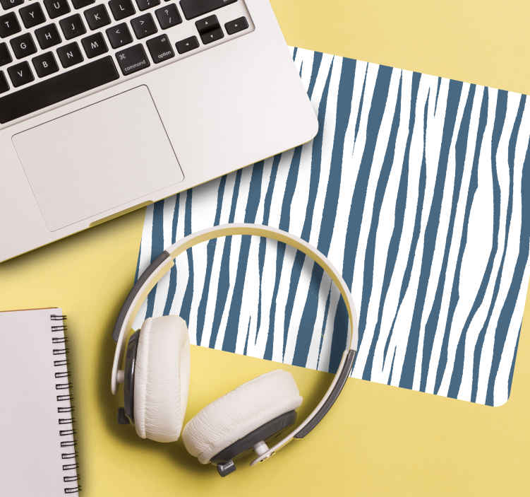 Mouse pad patterns chic striped design - TenStickers