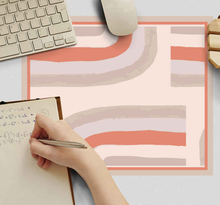 Mouse pad de modele și texturi forme curbe abstracte - TenStickers