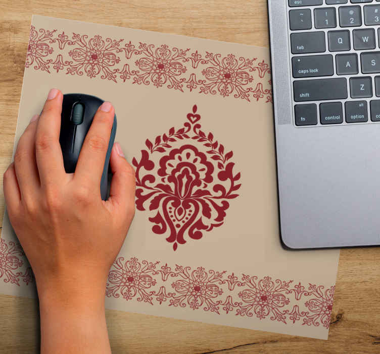 Mouse pad în stil floral bej provincial francez - TenStickers