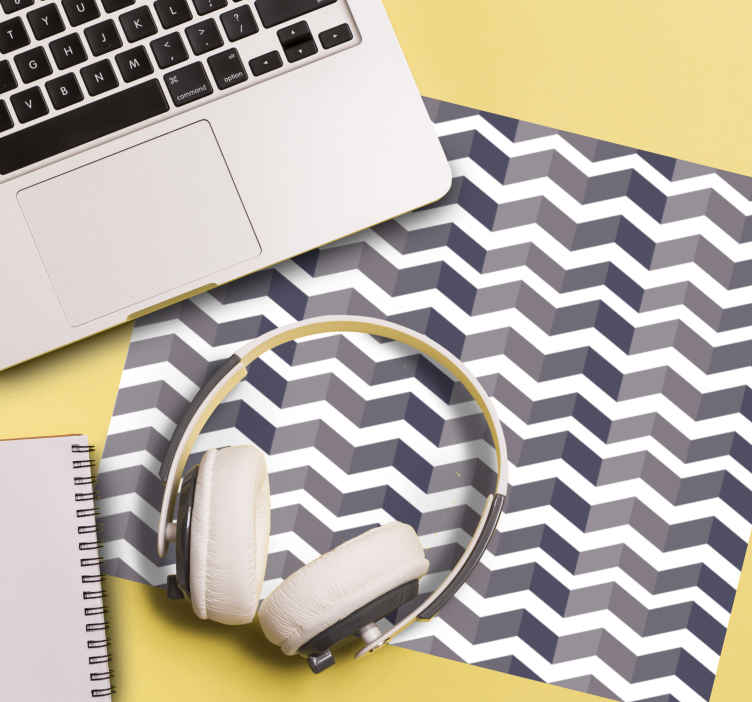 Mouse pad de modele și texturi cu imprimeu zigzag chevron - TenStickers