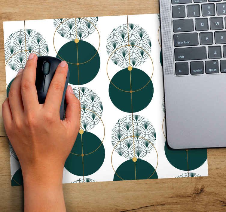 Mouse pad patterns with geometric circular shapes - TenStickers
