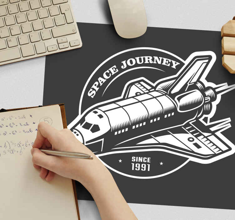 Mouse pad pentru gaming design navetă spațială - TenStickers