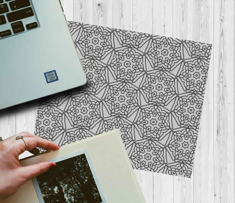 Mouse pad patterns geometric floral design - TenStickers