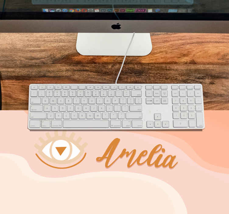 Mouse pad originale Astrazione dai colori caldi boho.