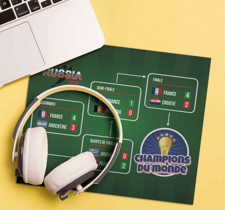 Tapis de souris Coupe du Monde France - TenStickers