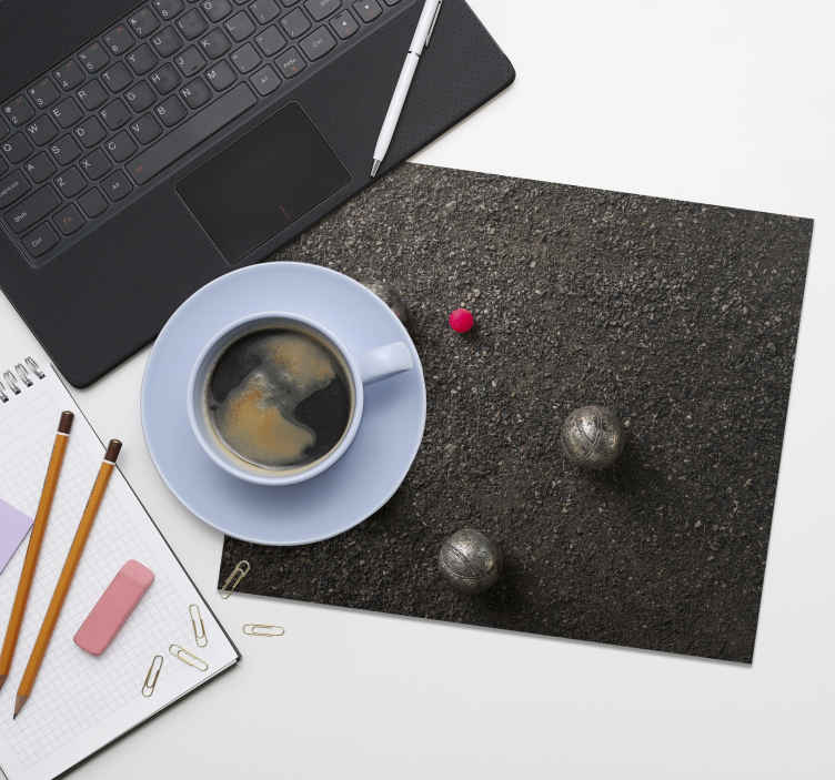 Tapis de souris pétanque intérieure - TenStickers