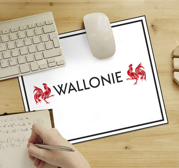 Tapis de souris original Wallonie - TenStickers