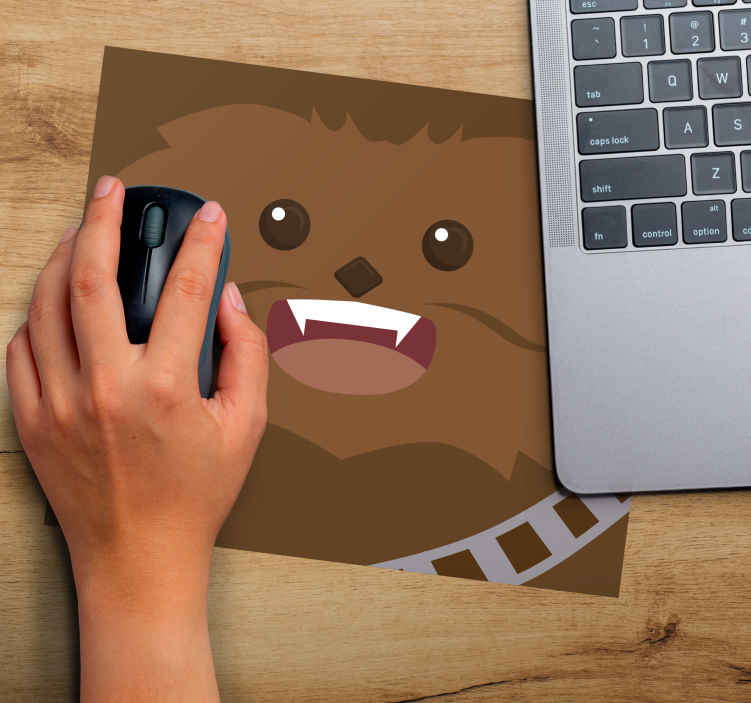 Alfombrilla de ratón con diseño de chewie - sticker
