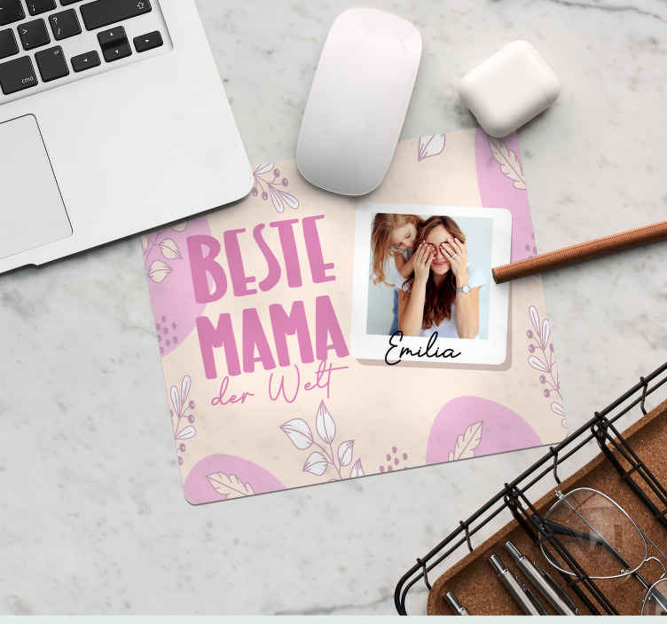 Beste Mama Personaliesiertes Muttertags Mauspad - TenStickers