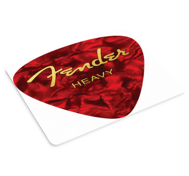 Tappetino mouse plettro chitarra fender rosso - TenStickers