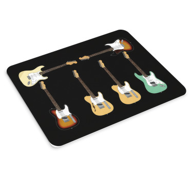 Tappetino mouse collezione chitarre fender - TenStickers