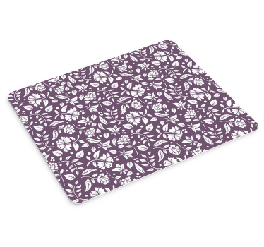 Ornamental vintage flowers floral mouse pad - TenStickers