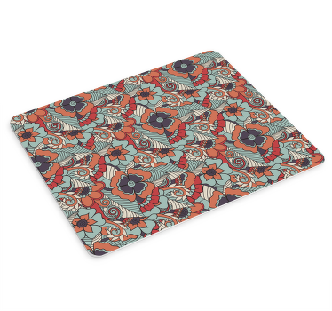 Paisley baroque floral mouse pad - TenStickers