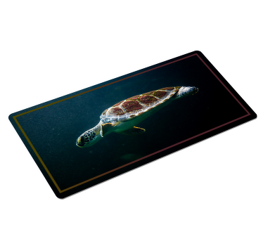 Podkładka pod mysz z płynącym żółwiem - TenStickers