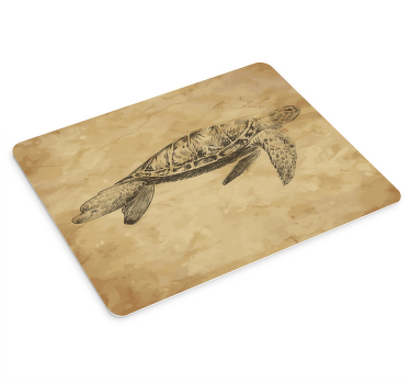 Podkładka pod mysz z rysunkiem żółwia - TenStickers