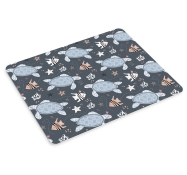 Turtle and Fish Under the water mouse pad - TenStickers