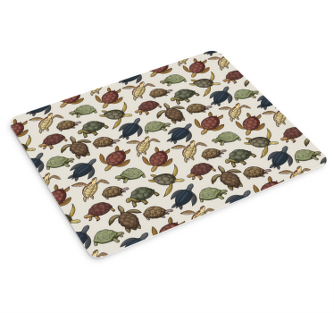 Full of colourful turtles mouse pad - TenStickers