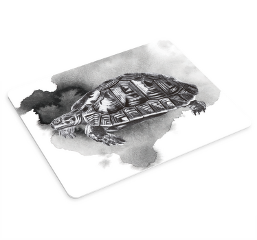 Podkładka pod mysz vintage żółw - TenStickers