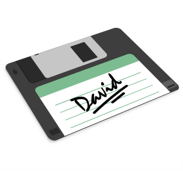 Alfombrilla ratón con nombre bloc de notas - TenVinilo