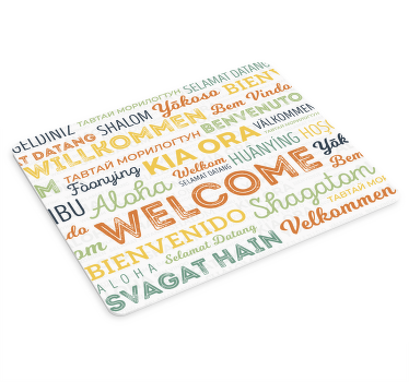 Hieno tervetuloa teksti hiirimatto sanonnalla - Tenstickers