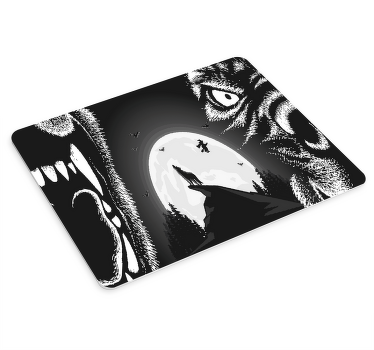 Alfombrilla gaming xxl lobo aullando - TenVinilo