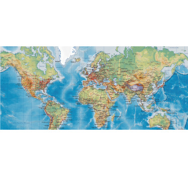 Tapis de souris Carte du monde style ancien - TenStickers