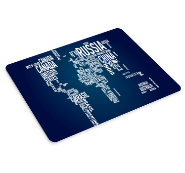 World map countries world map mouse pad - TenStickers