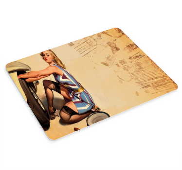 Podkładki pod mysz oryginalne pin up girl - TenStickers