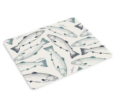 Mousepad Fische Lachs - TenStickers