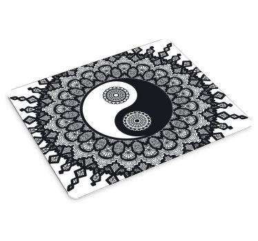 鼠标垫模式的阴阳曼荼罗艺术作品 - TenStickers