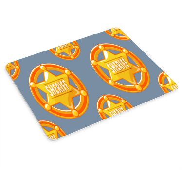 Stea cowboy cu nume mouse pad - TenStickers