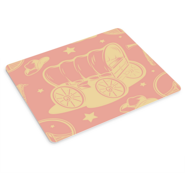 Alfombrilla ratón original carroza vaquero - TenVinilo