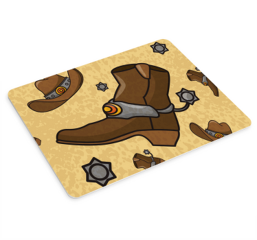 Alfombrilla de ratón vestimenta de vaquero - TenVinilo