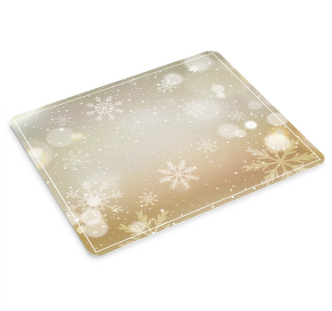 闪亮的圣诞节雪花圣诞节鼠标垫 - TenStickers