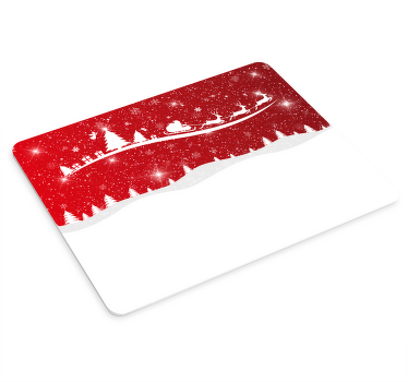 クリスマスウェーブビニールマウスパッド - TENSTICKERS