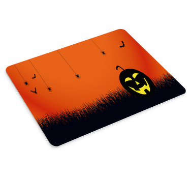 lighted pumpkin mouse pad - TenStickers