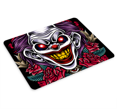 Clowns are evil Halloween mouse pad - TenStickers
