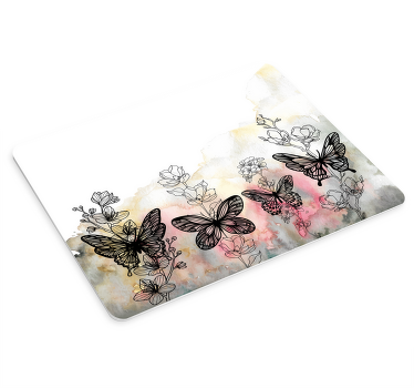 Tapis de souris sticker art papillon - TenStickers