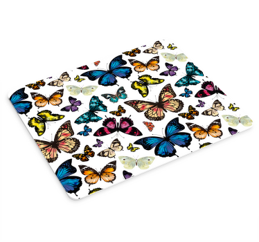 Tapis de souris beaux papillons colorés - TenStickers