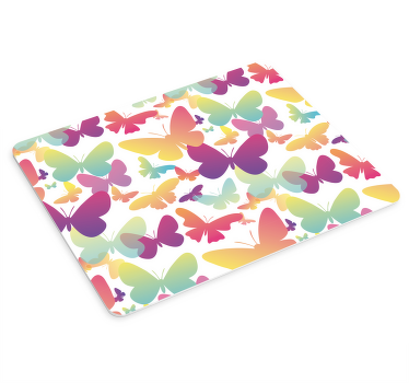 Vlinders muismat Kleurovergang vlinders - TenStickers