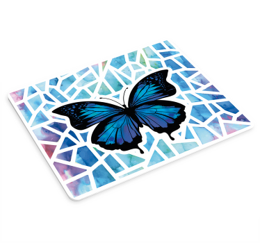 Tapis de souris mosaïque style papillons - TenStickers