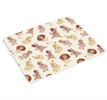 Marioneta de halloween con ojos oscuros alfombrillas de raton - TenVinilo