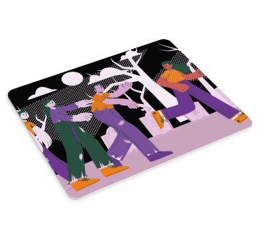 Stylish Group Walk original mouse pad - TenStickers