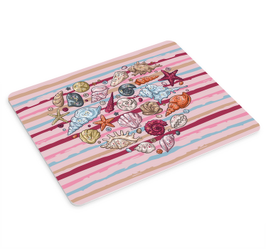 Colorful Seashell Collection mouse pad patterns - TenStickers