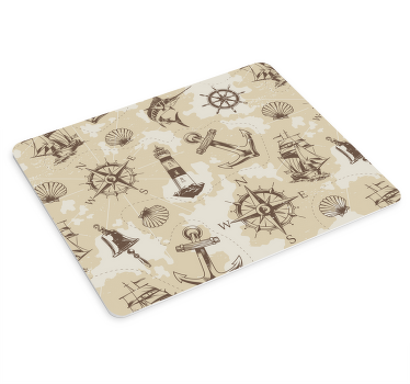 Alfombrilla raton original Objetos marinos - TenVinilo