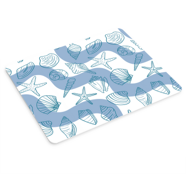 seashells patterns seashell mouse pad - TenStickers