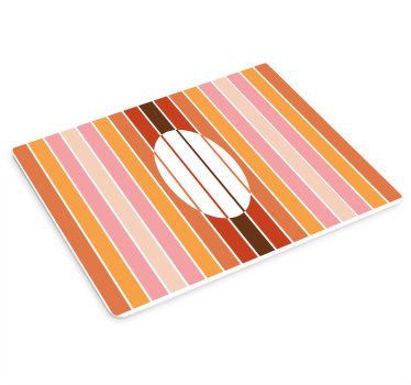 Prugasti jastučić za miša iz 70-ih - TenStickers