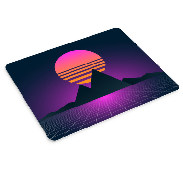 Vintage and retro sun 70's sun mouse pad - TenStickers